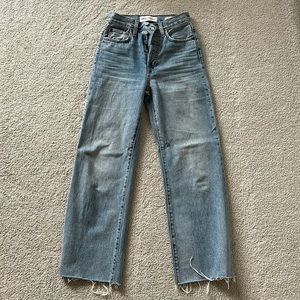 Aritzia Denim Forum The Farrah High Rise wide leg- Size 24